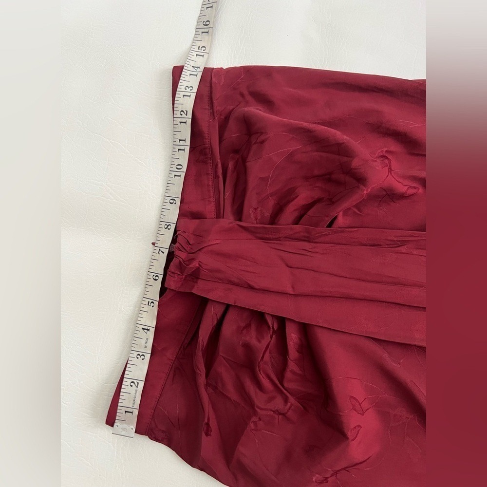 Sabina Musayev Aster Skirt in Garnet Burgundy Medium Feminine Whimsigoth Luxe - Picture 10 of 11